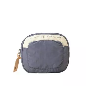 и дневной косметичка Marucca Flexible Pouch квадратного типа, сине-серая [Double Night] № 15051