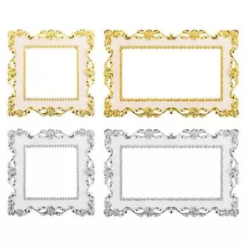 и двойная Золотая Серебряная пластина, наклейка на стену, домашний декор, крышка переключателя света, рамка с объемной розеткой