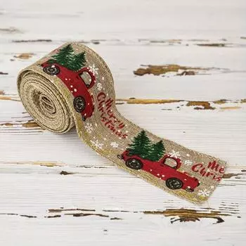 И Европейский Элегантный Американский Стиль Рождественская Подарочная Упаковочная Лента В Шести Стилях Яркая Christmas Ribbon A