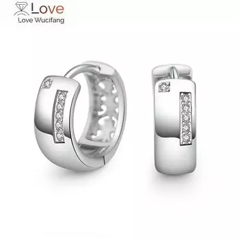 I Hollow Out Design Маленькие серьги-кольца для женщин Серебряный цвет Женские простые круглые серьги для женщин Ювелирные изделия в подарок белый