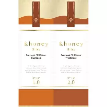 И Honey Co.. ООО. Почему Clear And Honey Milky Precious Ex Repure Средство для лечения волос 2 ряда, пробная версия 10 мл+10 г