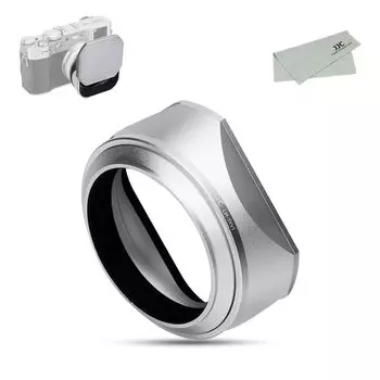 и JJC Metal Square Lens Hood Cap 49mm Adapter Ring Совместимо с Fujifilm X100VI X100V X100F Совместимо с Совместимо с 49-мм фильтром