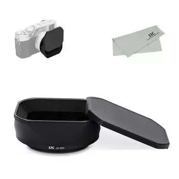 и JJC Metal Square Lens Hood Cap 49mm Adapter Ring Совместимо с Fujifilm X100VI X100V X100F Совместимо с Совместимо с 49-мм фильтром