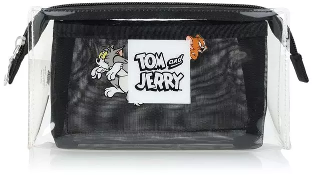 и косметический карандаш Карандаш Аксессуар Внутренний Большой Прозрачный Для Милых Персонажей tomjerry0049 Прозрачный [Том Джерри] Чехол, Чехол, Кейс, Чехол, Держатель, В комплекте,