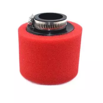 И красный прямой изгиб пенопластовый воздушный фильтр воздушный фильтр с высоким расходом воздуха локтевой вырез воздушный фильтр губка очиститель Bend 35mm красный