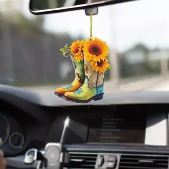 И Красочное Веселое 2d Акриловое Рождественское Украшение в виде Елки, Идеально Подходящее для Интерьеров Автомобилей