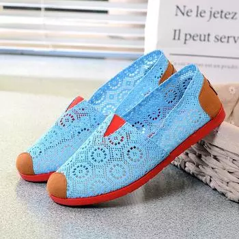 ****** и летние новые старые ******* тканевые туфли женские с плоской подошвой низкие дышащие сетчатые туфли Thomas s**t sole одна педаль повседневная обувь 35 белый