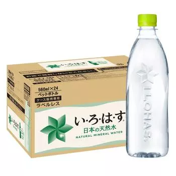 I Lohas Natural Water без этикетки 560 мл x 24 бутылки Coca-Cola