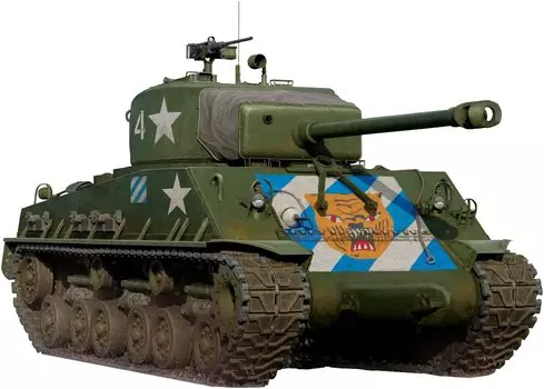 I Love Kit American M4A3E8 Sherman Medium Tank Late Model Plastic Model ILK61620 1/16