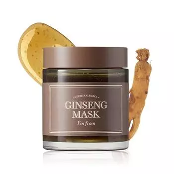 I’m from Ginseng Mask, детокс, эластичность, предотвращение появления морщин, 3,97% экстракт женьшеня, 120 г, 4,23 унции 1ea