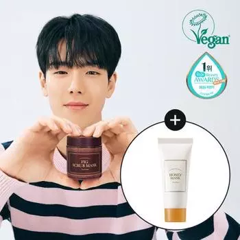 I M FROM Маска-скраб Pig Scrub Mask 120 г, специальная (+медовая маска 30г) [Plan] Pig Mask + Honey 30g