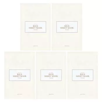 I m From, Rice Beauty Sheet Mask, 5 sheets, 20ml (0.67fl oz) each