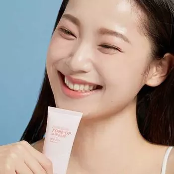 I M MEME Розовая тонирующая солнцезащитная база Blur Tone Up