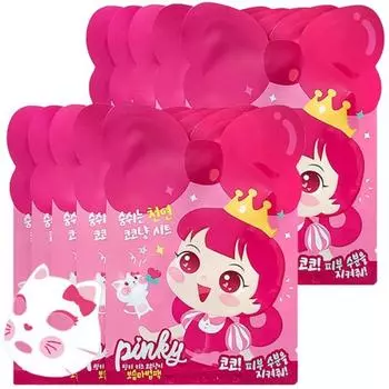 I m Pinky Kids Coco Cat Mask Pack, практичный размер S (3-7 лет), оптовая упаковка, 10 шт., 1 шт.