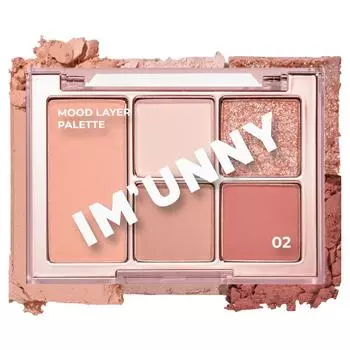 I M UNI Mood Layer Eyeshadow Palette, 02 Spring Mood, 1 piece