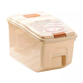 И набор контейнеров для хранения зерна для организации кухни Capacity 7.5kg_White Lid