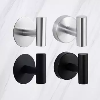 I настенный 304 крючок для одежды одинарный крючок для полотенец в ванной крючок для одежды из нержавеющей стали металлический крючок золотой