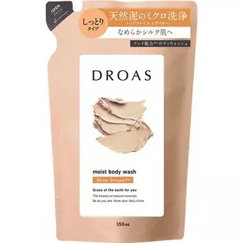 I-ne Doloras Clay Body Wash Moist Refill 350 мл Персональное мыло для тела среднего ценового диапазона Намочите руки, полотенце или сетку для мыла, нанесите подходящий а