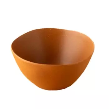 и небьющаяся посуда BPA матовая терракота йогурт мороженое хлопья диаметр глубина безопасно для кафе посудомоечная машина день рождения бамбук меламин коричневый коричневый
