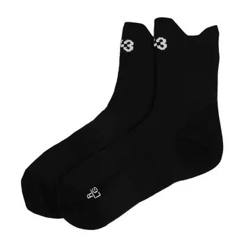 и носки подлинные носки для бега с логотипом RUN SOCK IK7231 ЧЕРНЫЙ продукт [Wisely] Мужские женские Y-3 Y-3 L(28-30см) (Код 4164015113-3) [Продукт] чёрный