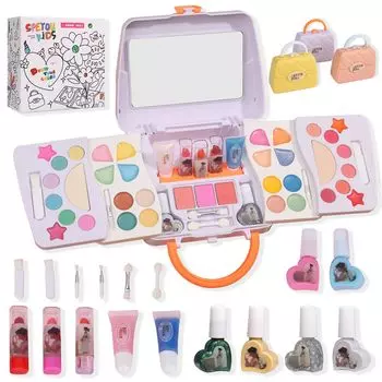 и проверенный на наркотики SPEYOU макияж футляр для хранения косметики детский макияж для глаз начальная школа макияж ролевая косметика рождественский подарок [Еда KIDS] Детский набор,