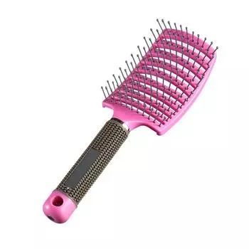 и прямая Расческа с широкими зубьями для кожи головы и волос Антистатическая Массажная щетка Парикмахерские инструменты для укладки
