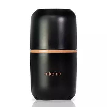 и регулируемый VERTEX nikome Coffee Регулируемый Легко Включает Очистка Черный Мини [Легкий Легкий, Компактный, Грубость] Мельница, Электрическая, Маленькая, Грубость,