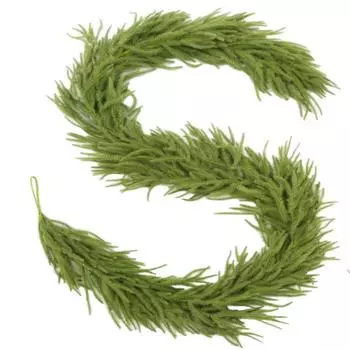 И Ротанг Свадебные Рождественские Украшения Имитация Пластиковые Ротанговые Иглы Зеленые Растения Настенные Подвесные One Size зелёный