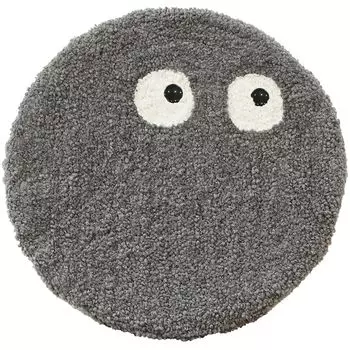 И складная круглая подушка на стул, подушка на стул, 35 см, Летающий монстр, серый 76707, прибл.