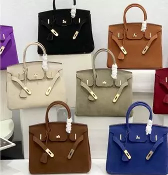 И сумка Platinum Limited Edition из матовой кожи, повседневная кожаная ручная женская сумка, модная сумка H, модная женская сумка 30x16x23cm синий