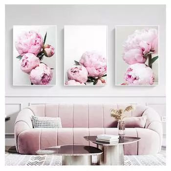 И свежие цветы и растения, постеры, художественные холсты, картины для декора гостиной, живопись без рамы, скандинавский современный стиль, маленький чистый 21cm30cm NoFrame