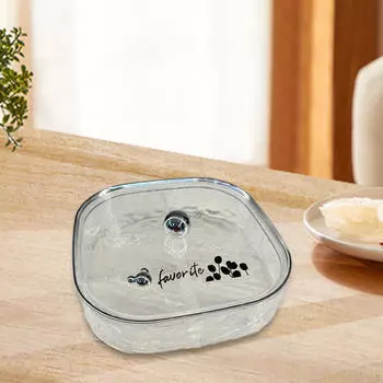 И тарелка для орехов с элегантной крышкой — идеально для угощения гостей Clear Single Layer