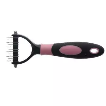 И уход за собаками и кошками Щетка для удаления шерсти домашних животных Расческа для собачьей шерсти Инструменты для чистки собак Расческа для ухода за кошками S синий