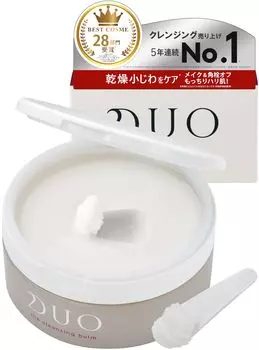 и упругий DUO Очищающий бальзам 90 г Увлажняющий уход за порами Средство для снятия макияжа Умывание для лица Без умывания Duo Duo [Уход за кожей против старения Упругая кожа! ]