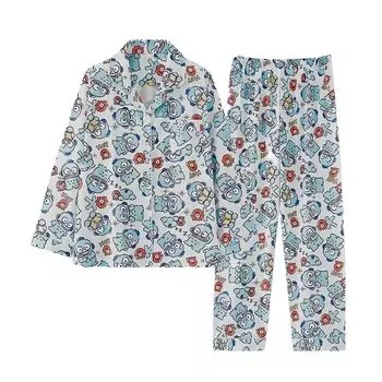 и Верхняя комната Hangyodon с кондиционером, открытая, простая Hangyodon [TYBERRY] [Верхний комплект] Пижамы, Одежда, Домашняя одежда, Рукава, Лето, Весна, Защита,