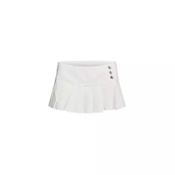 Iamgia Fashion Сексуальный балетный стиль Розовые ленты Перекрещенные банты Топ-труба Облегающий укороченный топ Короткий топ White Skirt XS