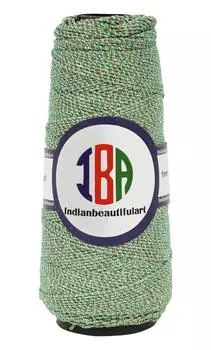 IBA Indianbeautifulart блестящий хлопковый шнур 1 мм ремесла нить DIY Бисероплетение ремесла нить нить для браслета ожерелья ювелирных изделий 80 g аквамарин