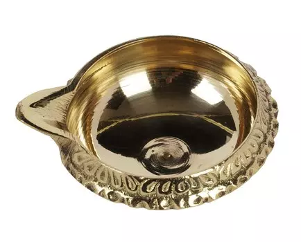 IBA Indianbeautifulart Brass Diya для храма Дивали украшение для дома и офиса Pooja Aarti Diyas религиозный индийский праздничный декор подарок Deepawali 0.7 x 2 Inches