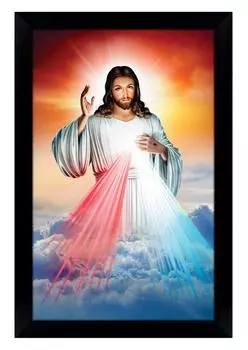 IBA Indianbeautifulart Jesus фоторамка религиозный плакат черная настенная рамка божество фоторамка Настенный декор для 6x8 inches чёрный