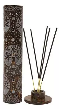 IBA Indianbeautifulart Каменная горелка для благовоний ручной работы | Подсвечник | Горелка для чая, идеальная резьба по дереву для подарков 10x 2