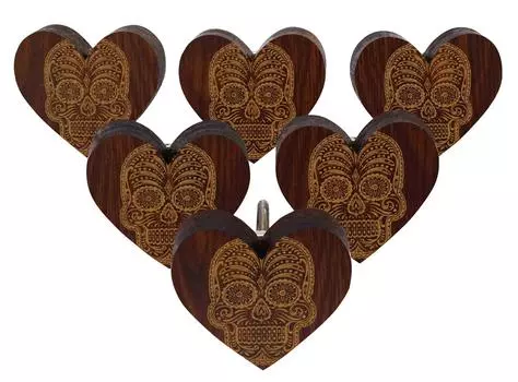 IBA Indianbeautifulart Коричневые ручки с гравировкой Деревянные ручки для шкафа Выдвижной ящик шкафа 10 2 x 2 Inches-Floral темно-коричневого