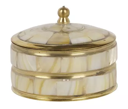 IBA Indianbeautifulart латунная шкатулка для брелков, декоративное кольцо для хранения, коробка для серег, органайзер для ювелирных изделий, подарок на память 2 x 2.7 Inches