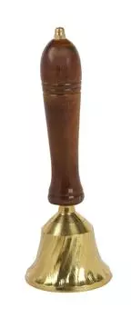 IBA Indianbeautifulart латунный ручной колокольчик школьный звонок звонок сервисный звонок w Meenakari Work Puja ручной колокольчик 6 x 2.5 Inches