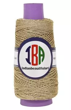 IBA Indianbeautifulart металлическая нить для поделок, витой шнур для макраме, витая веревка для рукоделия, художественные проекты «сделай сам» 60 G бежевый