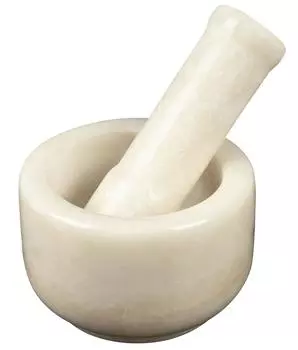 IBA Indianbeautifulart Набор ступок и пестика из мраморного камня Натуральный полированный камень - Измельчитель таблеток - Мельница для белых специй - Чаша для трав - Песто белый