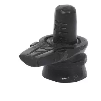 IBA Indianbeautifulart Статуя индуистского бога Шивы Лингама для пуджи Смола Лингам Портативный 1.5 x 2.5 белый