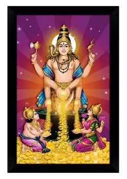 IBA Indianbeautifulart Swarnakarshan фоторамка религиозный плакат черная настенная рамка божество фоторамка Настенный декор для 6x8 inches чёрный