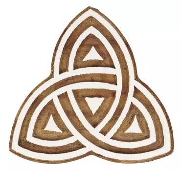 IBA Indianbeautifulart Текстильный блок для печати Кельтский дизайн Ручная резная деревянная печать Печать на деревянных блоках Текстильные штампы для ткани Керамика 2.5 inches коричневый