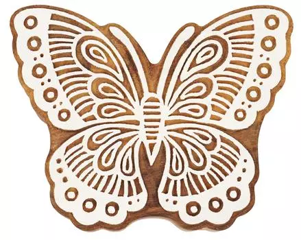 IBA Indianbeautifulart Текстильный блок для печати, ручная резная деревянная печать, печать на деревянных блоках, текстильный штамп для ткани, гончарные блоки-4 4 Inches коричневый