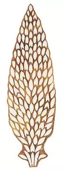 IBA Indianbeautifulart Текстильный блок для печати Сосновая шишка Ручная резная деревянная печать Печать на деревянных блоках Текстильная печать для ткани Керамические блоки-5 5 Inches коричневый